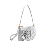 Florence Silver Recycled Vegan Shoulder Bag