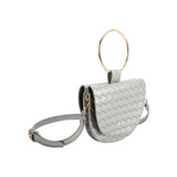 Felix Silver Ring Top Handle Bag