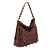 Sloane Burgundy Recycled Vegan Shoulder Bag