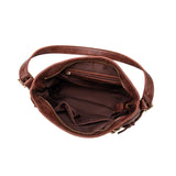 Sloane Burgundy Recycled Vegan Shoulder Bag