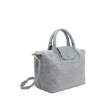 Winnie Blue Sherpa Tote Bag