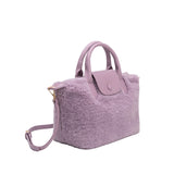 Winnie Lavender Sherpa Tote Bag