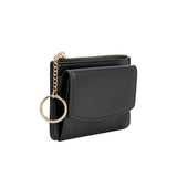 Kara Black Vegan Card Case Wallet