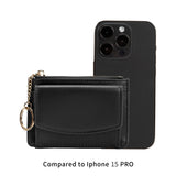 Kara Black Vegan Card Case Wallet