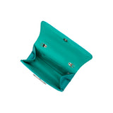 Sadie Green Satin Top Handle Bag