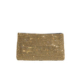 Jada Gold Bow Clutch Crossbody Bag