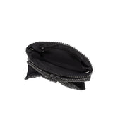 Jada Black Bow Clutch Crossbody Bag