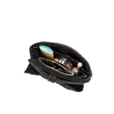 Jada Black Bow Clutch Crossbody Bag