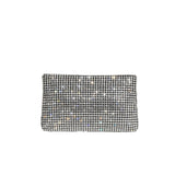 Jada Silver Bow Clutch Crossbody Bag