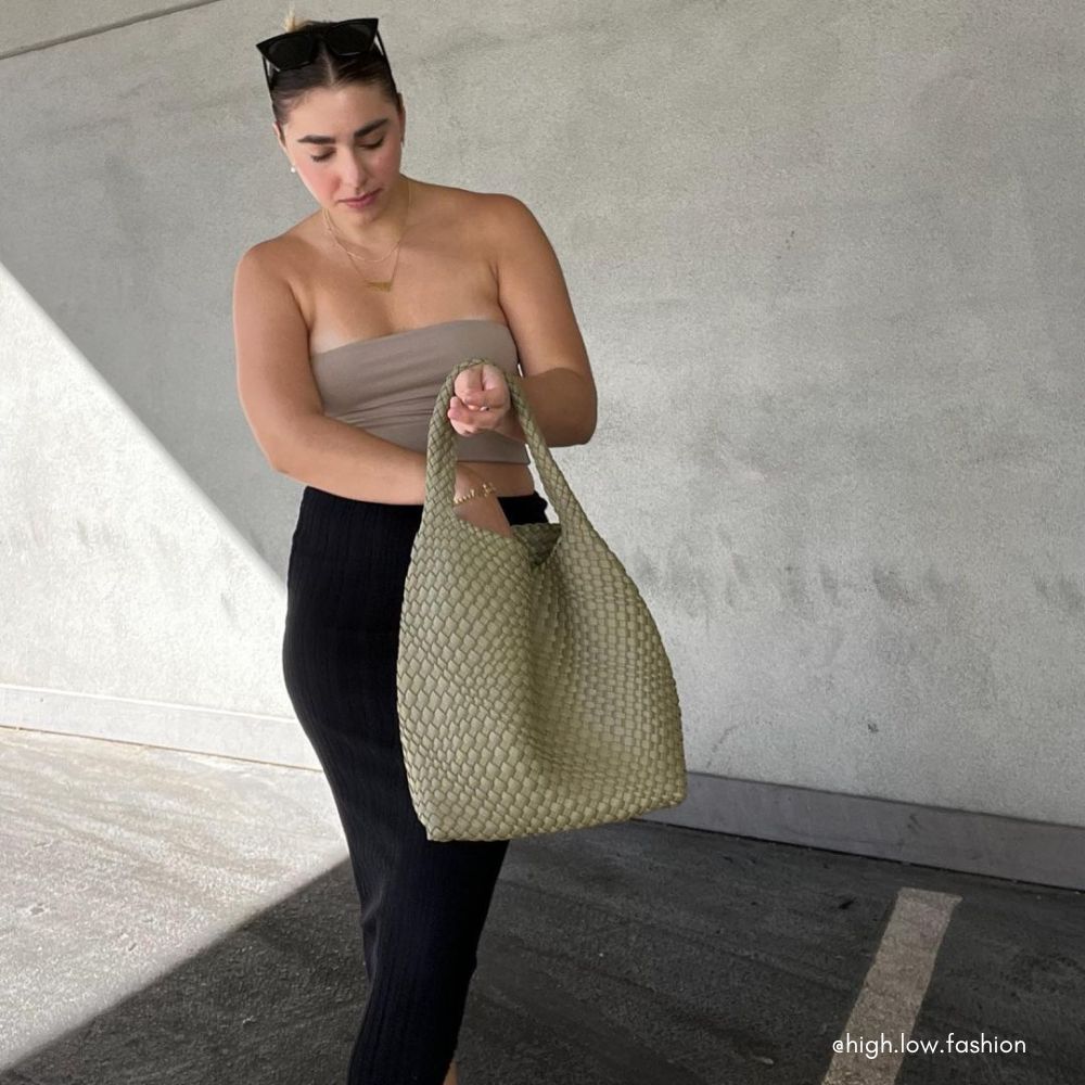 Moss Johanna Large Recycled Vegan Leather Shoulder Bag