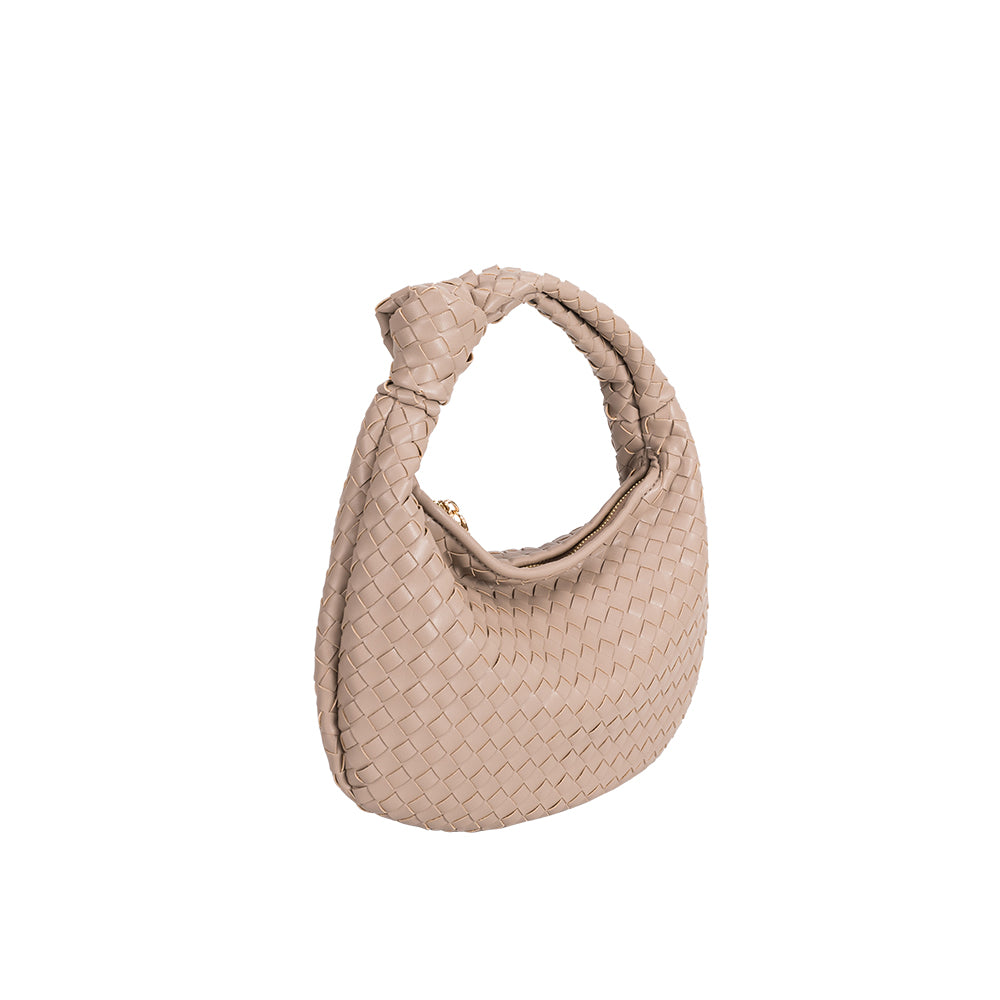 Mate small nude hobo bag