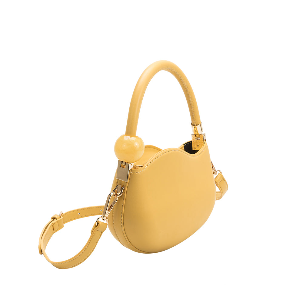 Melie Bianco Jennie Bag - Luxury Vegan Leather Handbag - Compact Design,  Crossbody Capabilities, Zip Closure